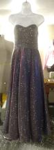 Sparkling Purple Strapless Sweetheart Prom Dress (Front)