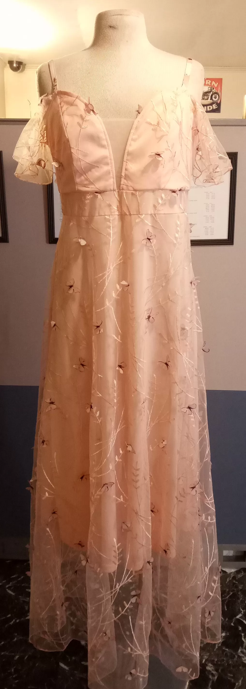 Butterfly Tulle Wedding Gown (Front)