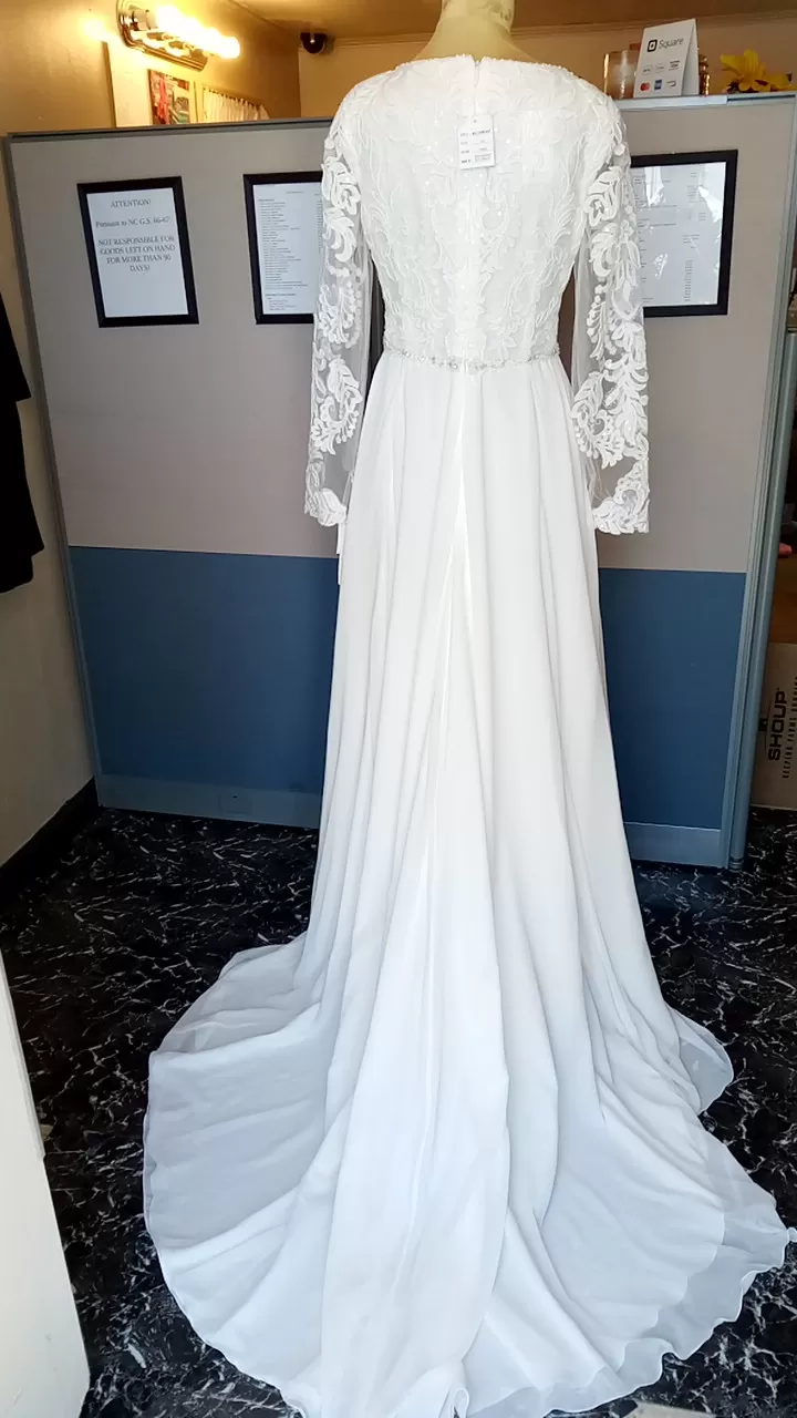 Ivory Wedding Gown (Rear)