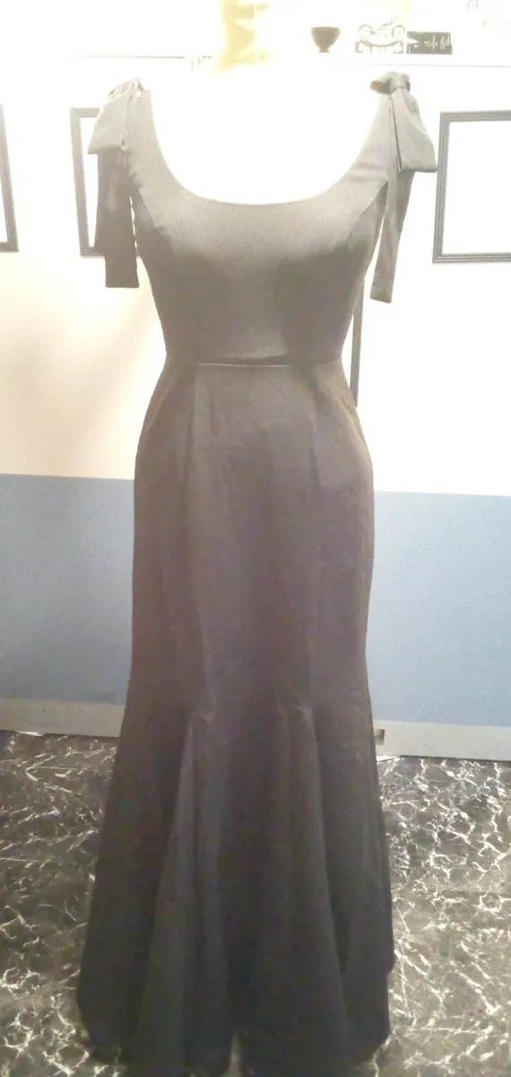 Front of black  formal dress