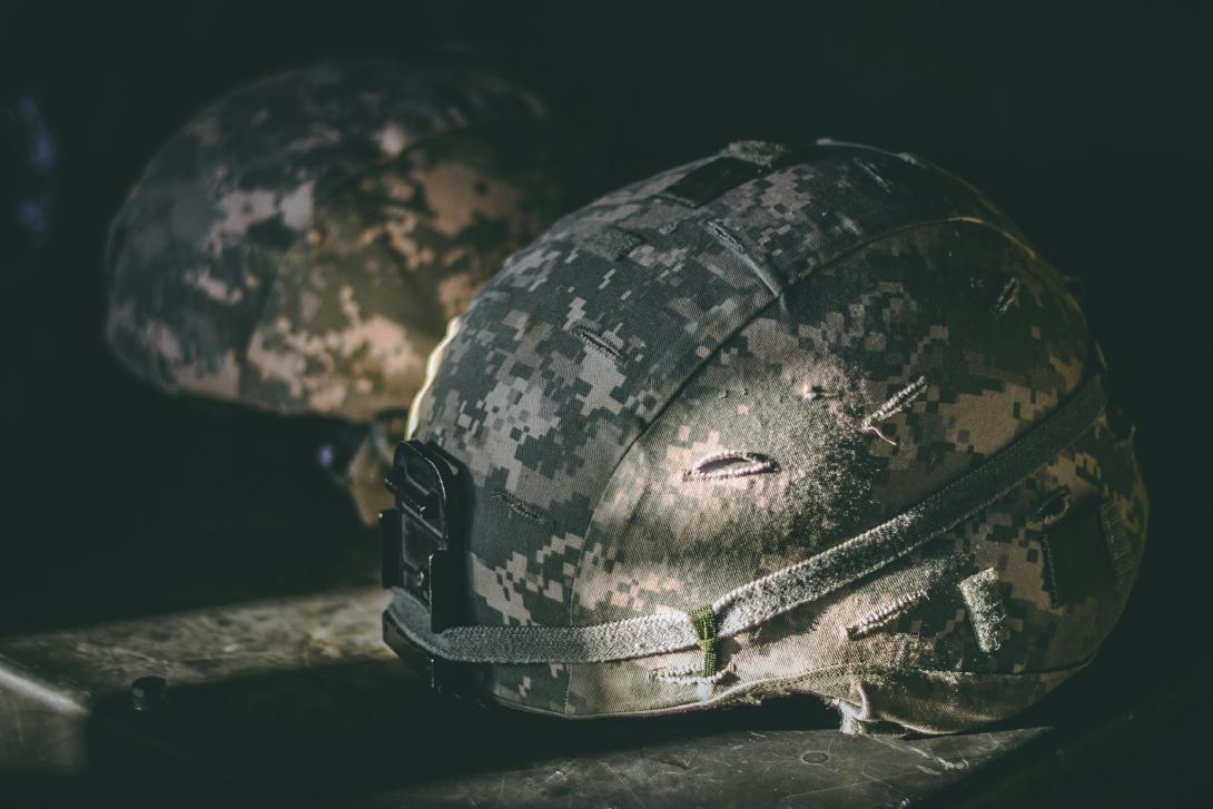 Veterans Day 2024 Image with two helmets